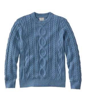 Men's Bean's Heritage Soft Cotton Fisherman Sweater, Crewneck