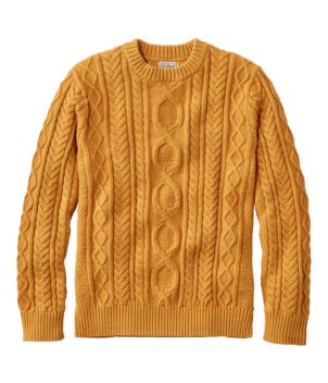 Men's Bean's Heritage Soft Cotton Fisherman Sweater, Crewneck