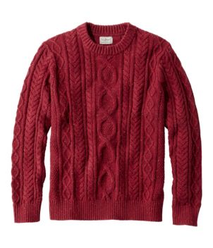 Men's Bean's Heritage Soft Cotton Fisherman Sweater, Crewneck