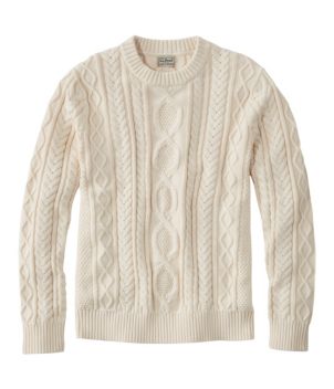 Men's Bean's Heritage Soft Cotton Fisherman Sweater, Crewneck