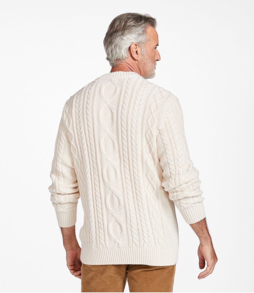 Men's Bean's Heritage Soft Cotton Fisherman Sweater, Crewneck | Sweaters at L.L.Bean