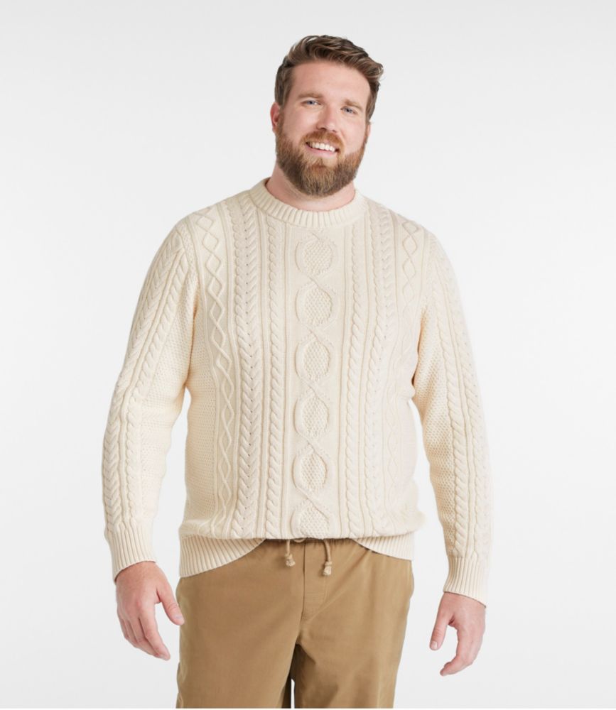 Men's Bean's Heritage Soft Cotton Fisherman Sweater, Crewneck | Sweaters at L.L.Bean