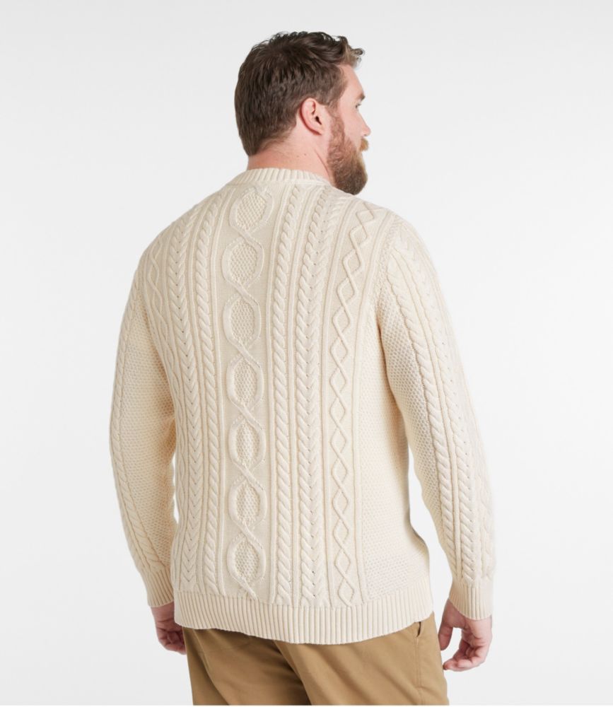 Men's Bean's Heritage Soft Cotton Fisherman Sweater, Crewneck | Sweaters at L.L.Bean
