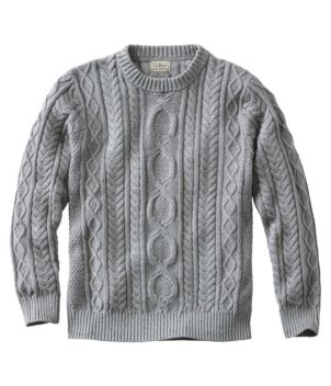 Men's Bean's Heritage Soft Cotton Fisherman Sweater, Crewneck