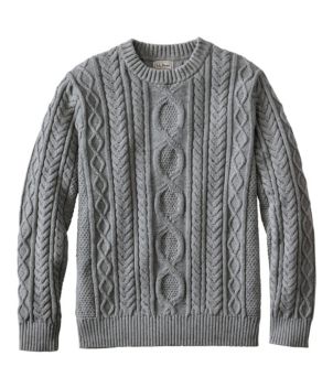 Men's Bean's Heritage Soft Cotton Fisherman Sweater, Crewneck