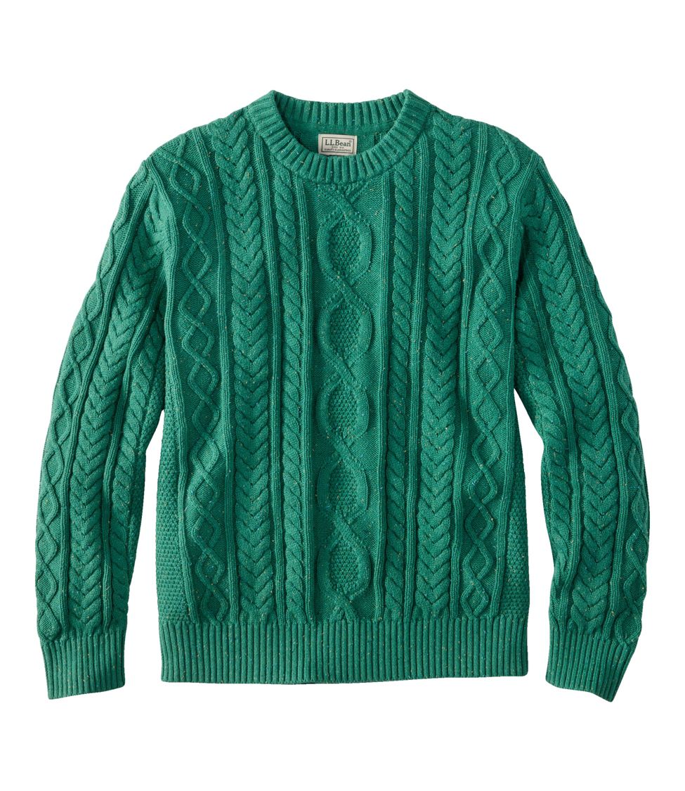 Men's Bean's Heritage Soft Cotton Fisherman Sweater, Crewneck at L.L. Bean