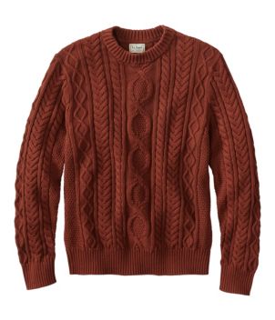 Men's Bean's Heritage Soft Cotton Fisherman Sweater, Crewneck