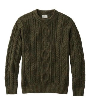 Men's Bean's Heritage Soft Cotton Fisherman Sweater, Crewneck