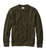 Men's Bean's Heritage Soft Cotton Fisherman Sweater, Crewneck