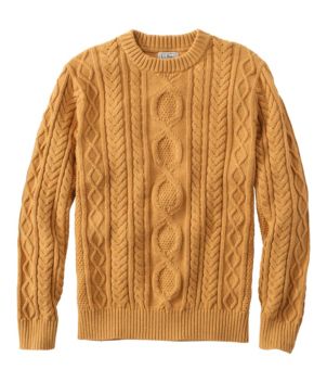 Men's Bean's Heritage Soft Cotton Fisherman Sweater, Crewneck