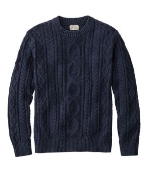 Men's Bean's Heritage Soft Cotton Fisherman Sweater, Crewneck