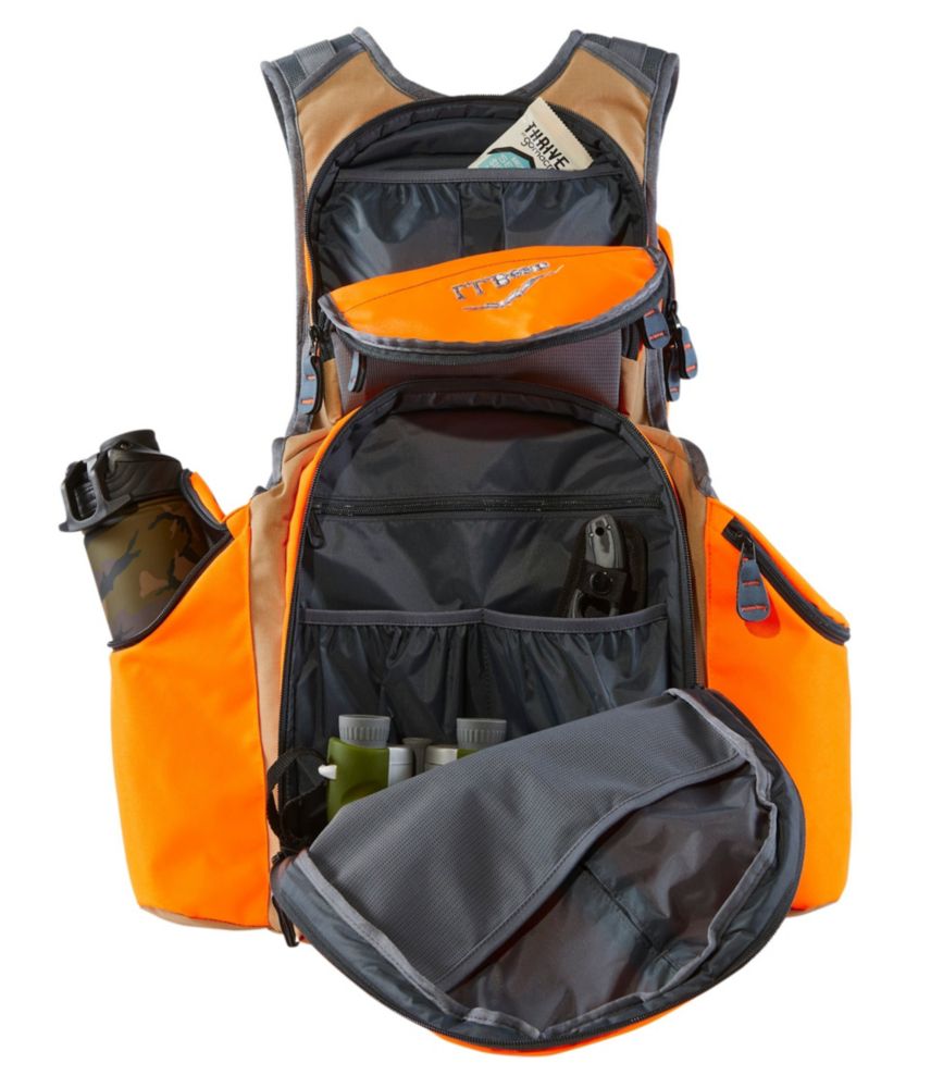 Men's Technical Upland Vest Pack, Tan/Hunter Orange, small image number 3