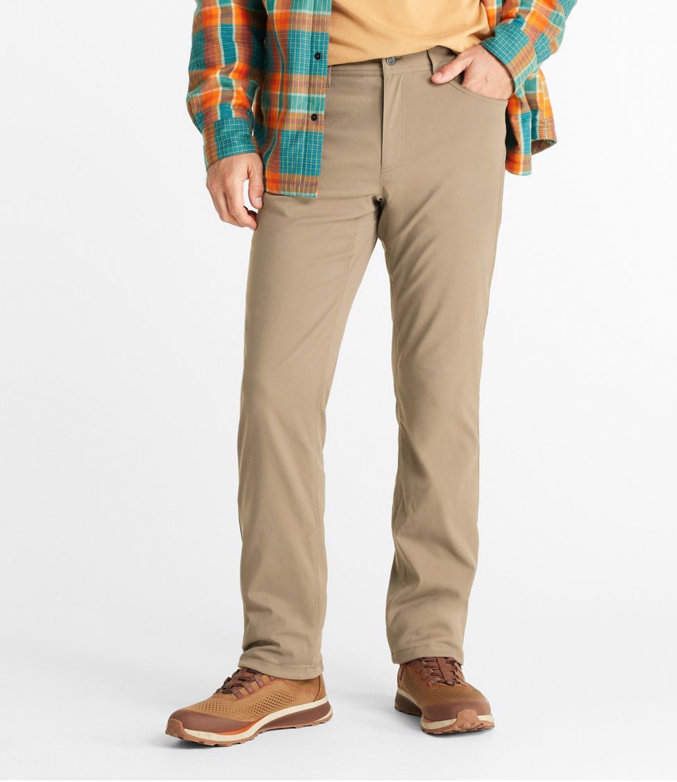 Men's VentureStretch Five-Pocket Pants, Standard Fit, Lined at L.L. Bean