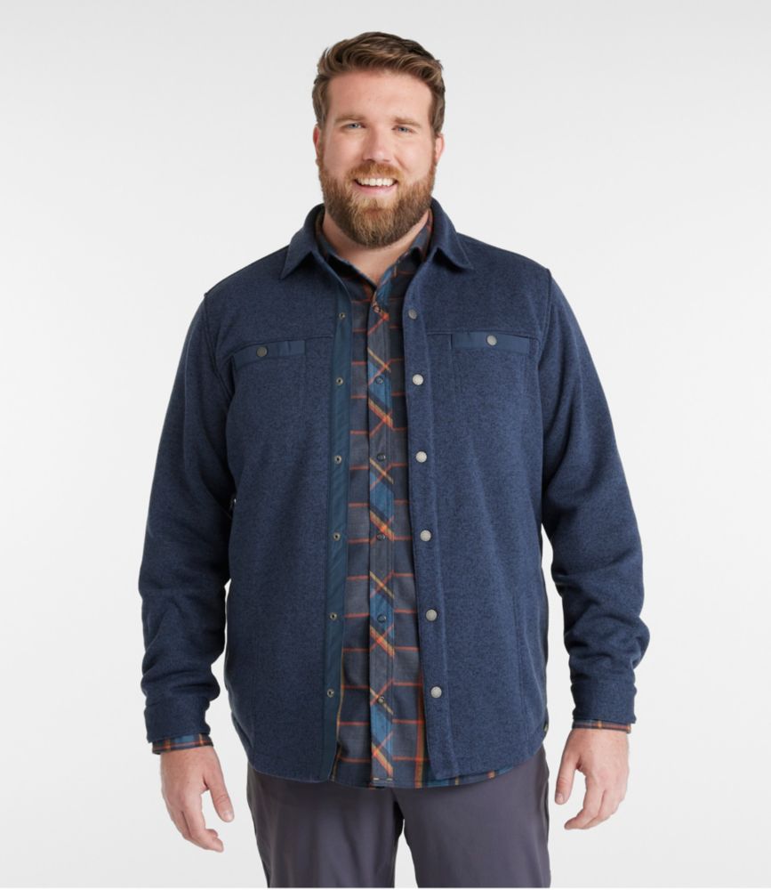 Men's Bean's Sweater Fleece Shirt Jac