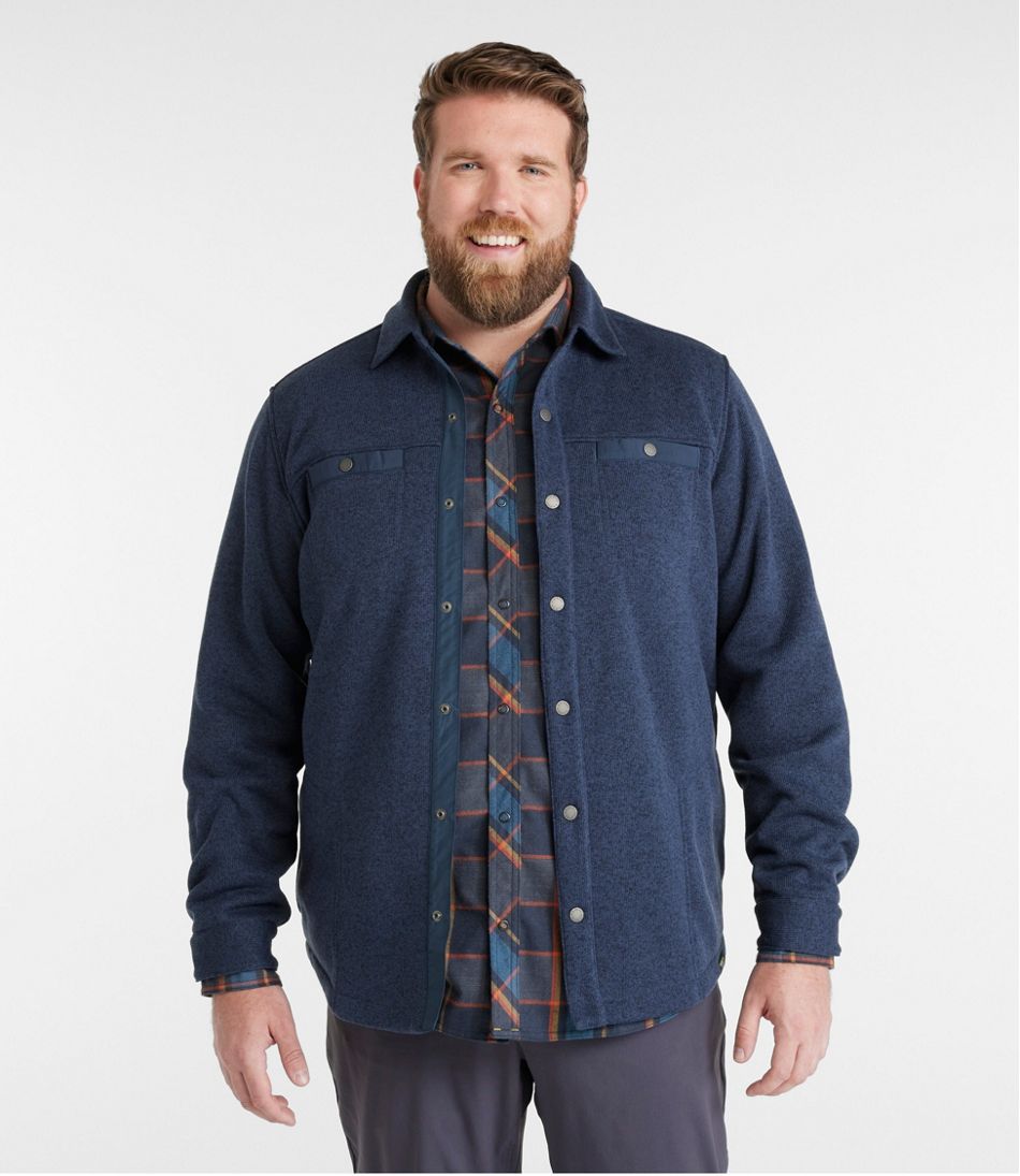 Men's Bean's Sweater Fleece Shirt Jac | Shirt-Jackets at L.L.Bean