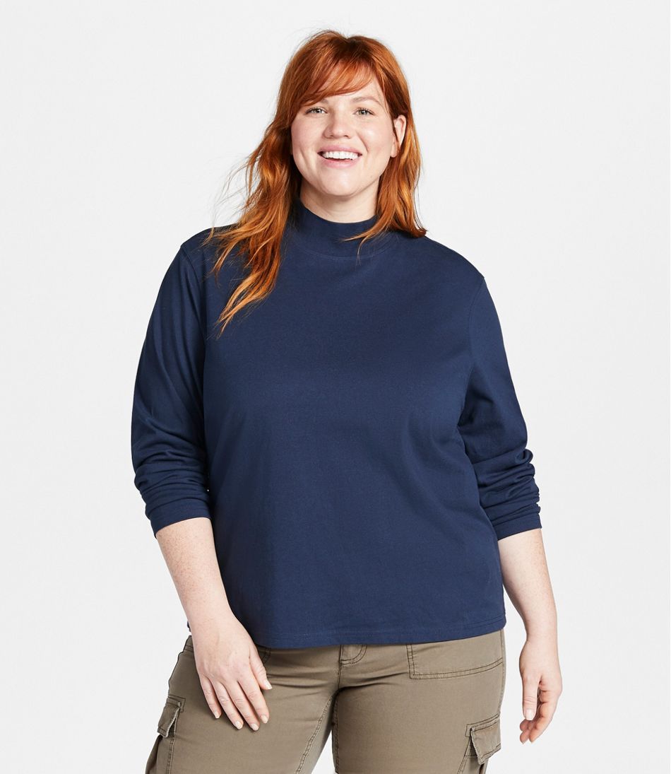 Women's Saturday T-Shirt, Long-Sleeve Mockneck