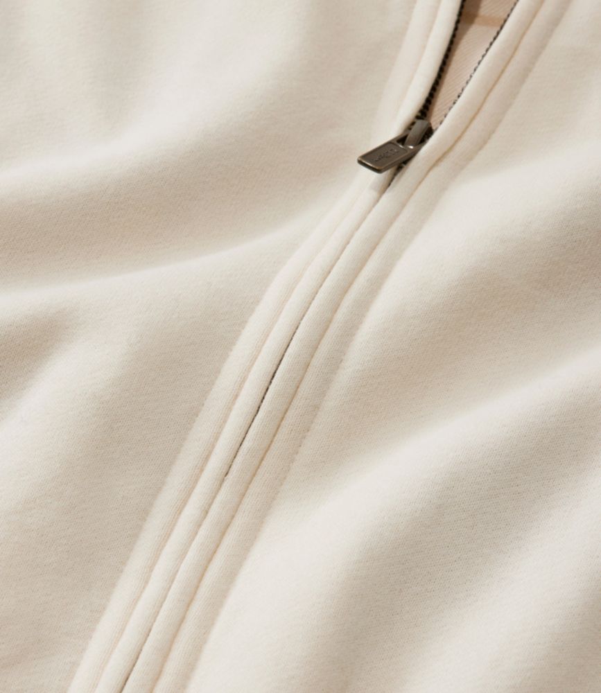 Women's L.L.Bean 1912 Sweatshirt, Flannel-Lined Hoodie, Cream/Cream Plaid, small image number 5