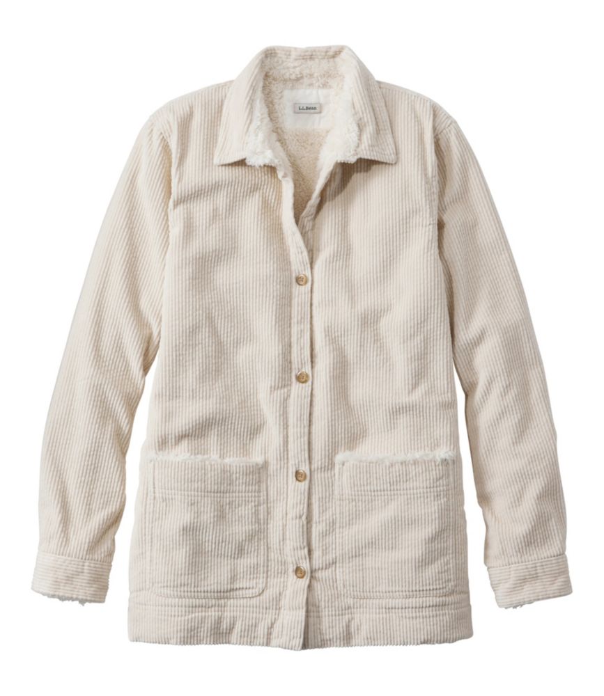 Women's Comfort Corduroy Relaxed Shirt, Lined