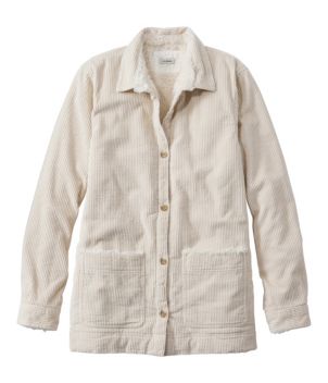 Women's Comfort Corduroy Relaxed Shirt, Lined