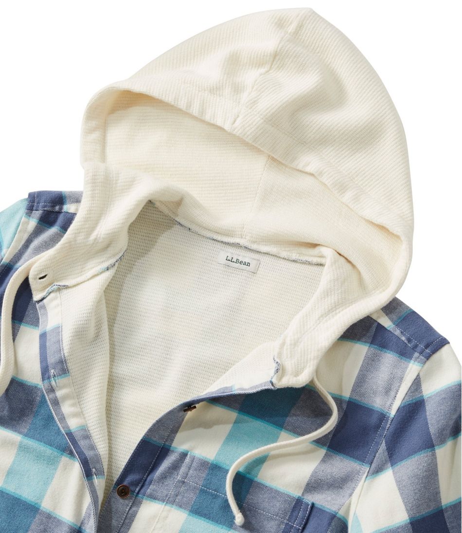 Women's BeanFlex All-Season Flannel Shirt, Lined Hoodie