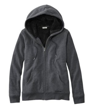 Women's L.L.Bean 1912 Sweatshirt, Sherpa-Lined Hoodie