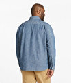 Comfort Stretch Chambray Shirt, Indigo, small image number 4