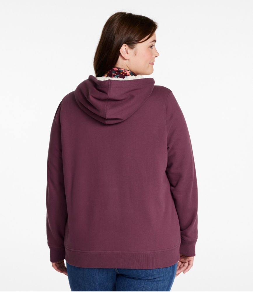 Women's L.L.Bean 1912 Sweatshirt, Sherpa-Lined Hoodie, Toffee, small image number 3