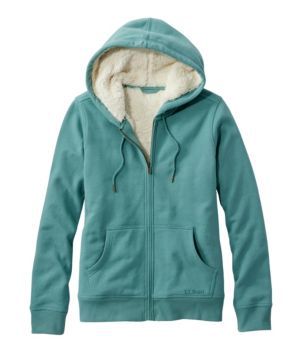 Women's L.L.Bean 1912 Sweatshirt, Sherpa-Lined Hoodie