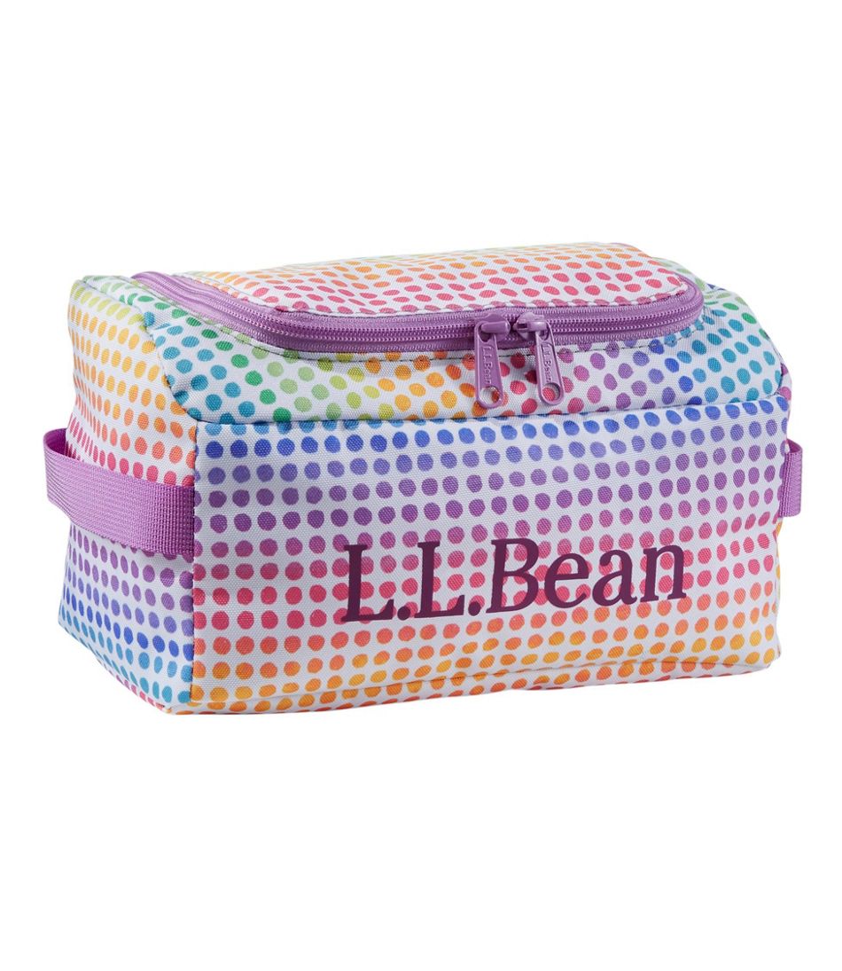 L.L.Bean Personal Organizer Toiletry Kit (Little Kids/Big Kids) Bags Rainbow Dots : One Size