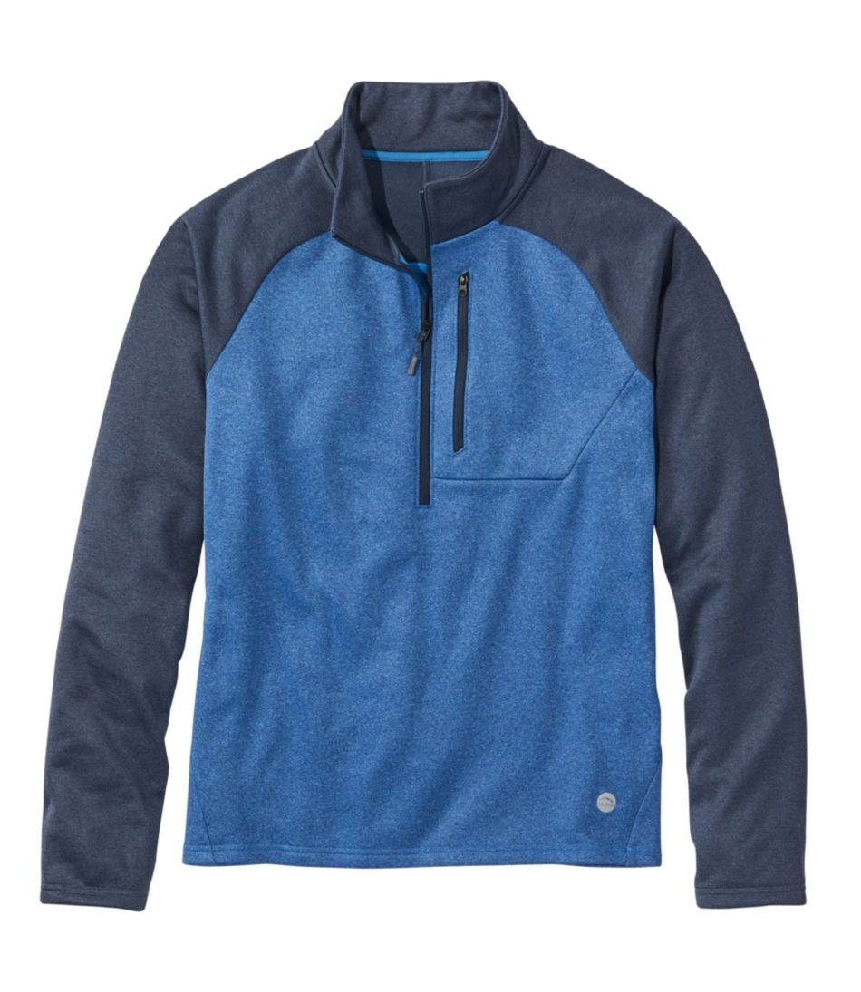 Men's Mountain Fleece Half-Zip, Colorblock | Sweatshirts at L.L.Bean