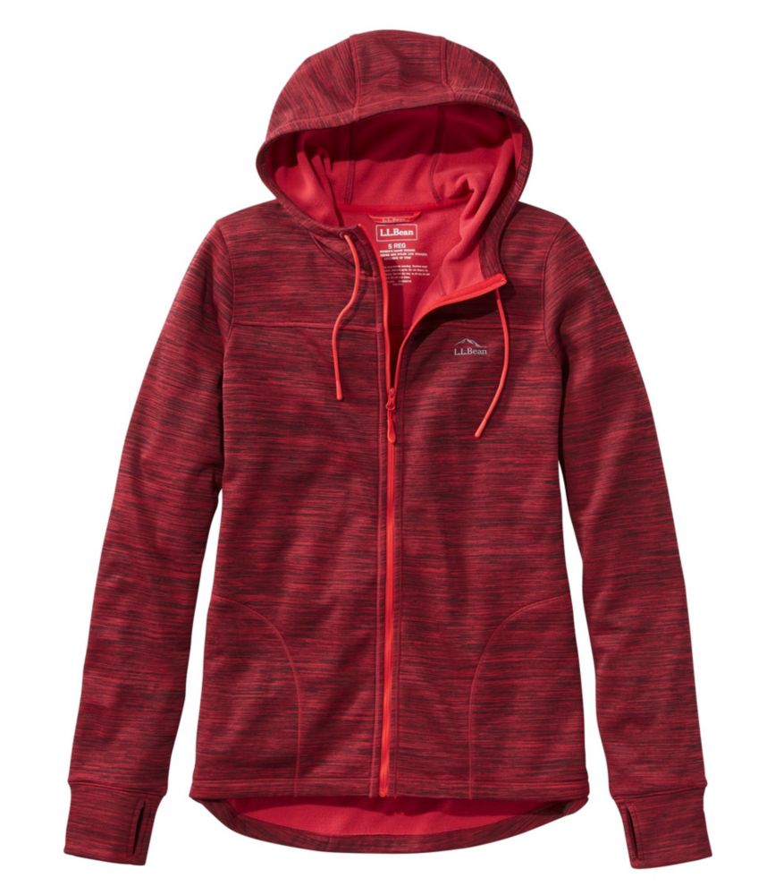 Women's PrimaLoft ThermaStretch Fleece, FullZip Hoodie Fleece at L.L