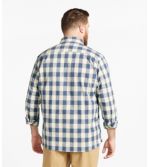 Men's Comfort Stretch Chambray Shirt, Traditional Untucked Fit, Long-Sleeve, Print