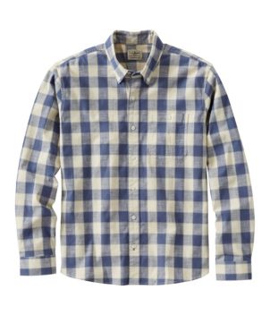 Men's Comfort Stretch® Chambray Shirt, Traditional Untucked Fit, Long-Sleeve, Print