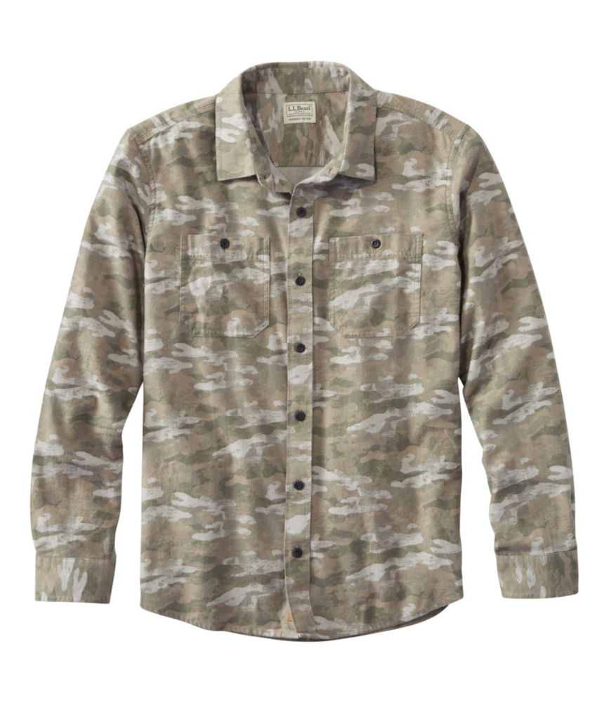 Men's Wicked Soft Flannel Shirt, Print, Slightly Fitted Untucked Fit