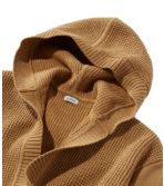 Women's Super-Soft Waffle Sweater, Hooded Wrap Cardigan