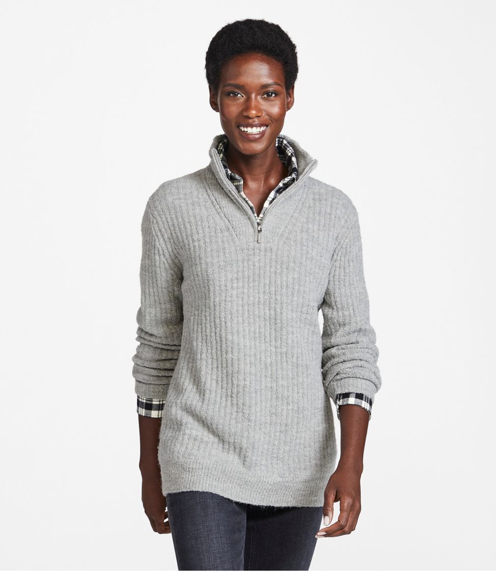 Women's Cozy Cloud Sweater, Quarter-Zip at L.L. Bean