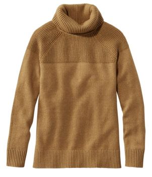 Women's All-Day Waffle Sweater, Turtleneck