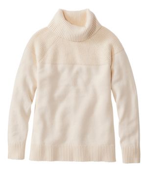 Women's All-Day Waffle Sweater, Turtleneck