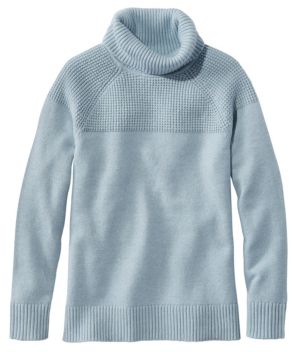 Women's All-Day Waffle Sweater, Turtleneck