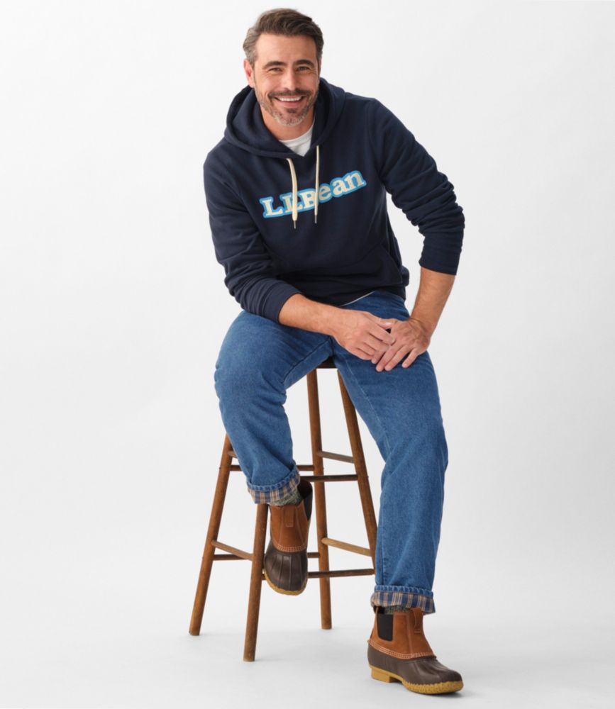 Men's L.L.Bean 1912 Sweatshirt, Hooded, Logo, Antique Red Retro, small image number 7