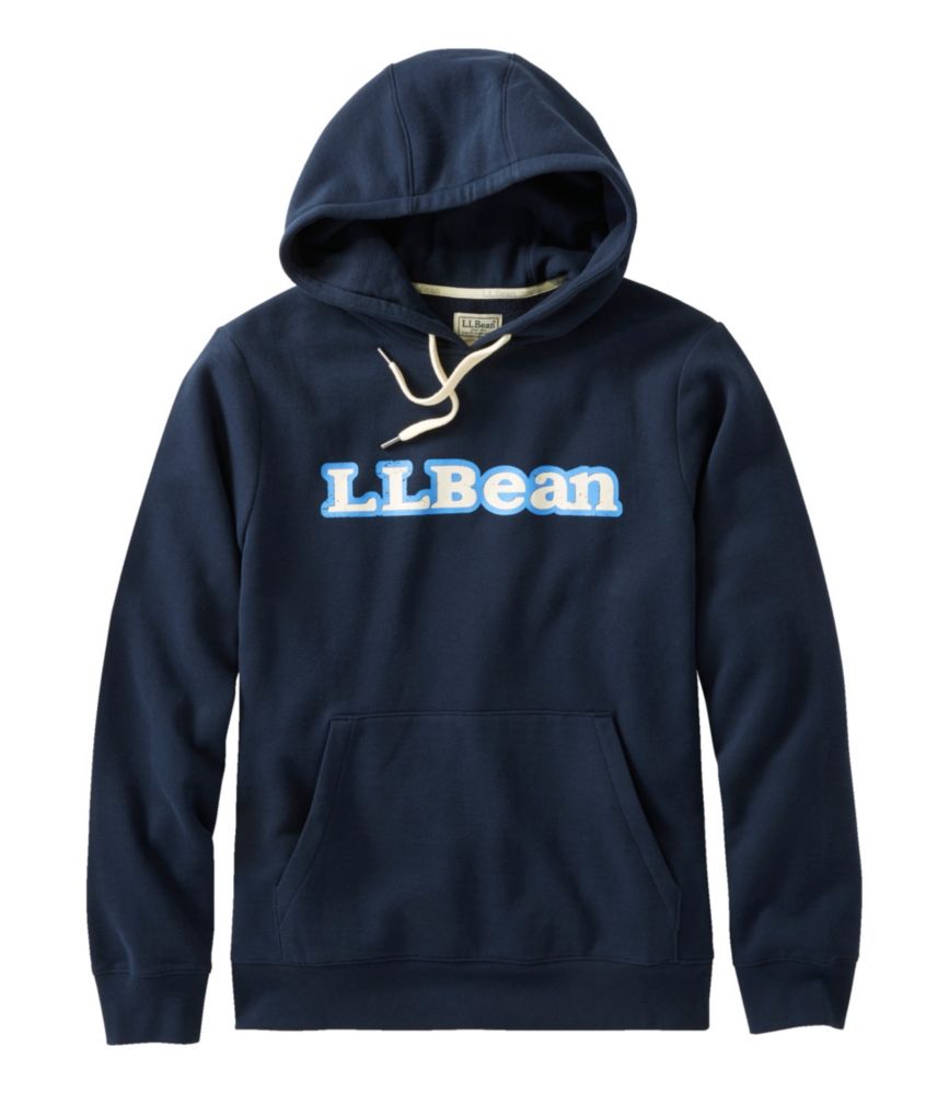 Men's L.L.Bean 1912 Sweatshirt, Hooded, Logo, Classic Navy Retro, small image number 1