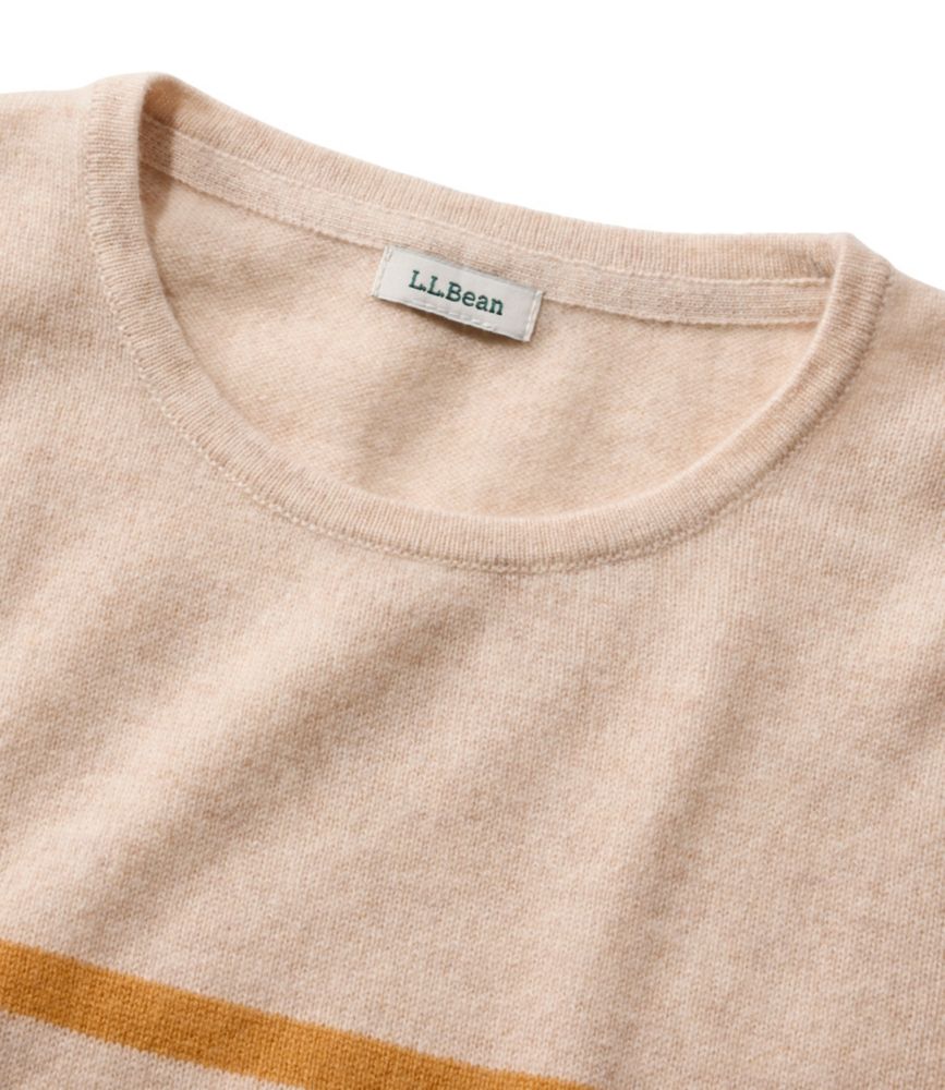 Women's Classic Cashmere Sweater, Crewneck Stripe
