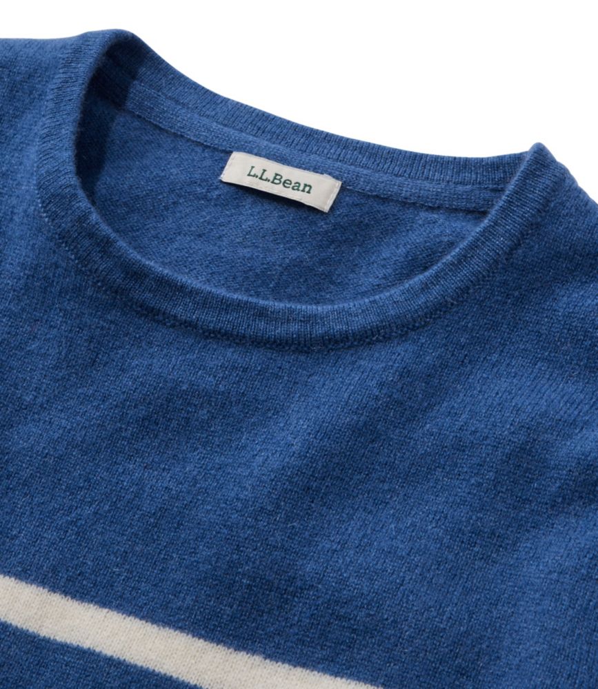 Women's Classic Cashmere Sweater, Crewneck Stripe