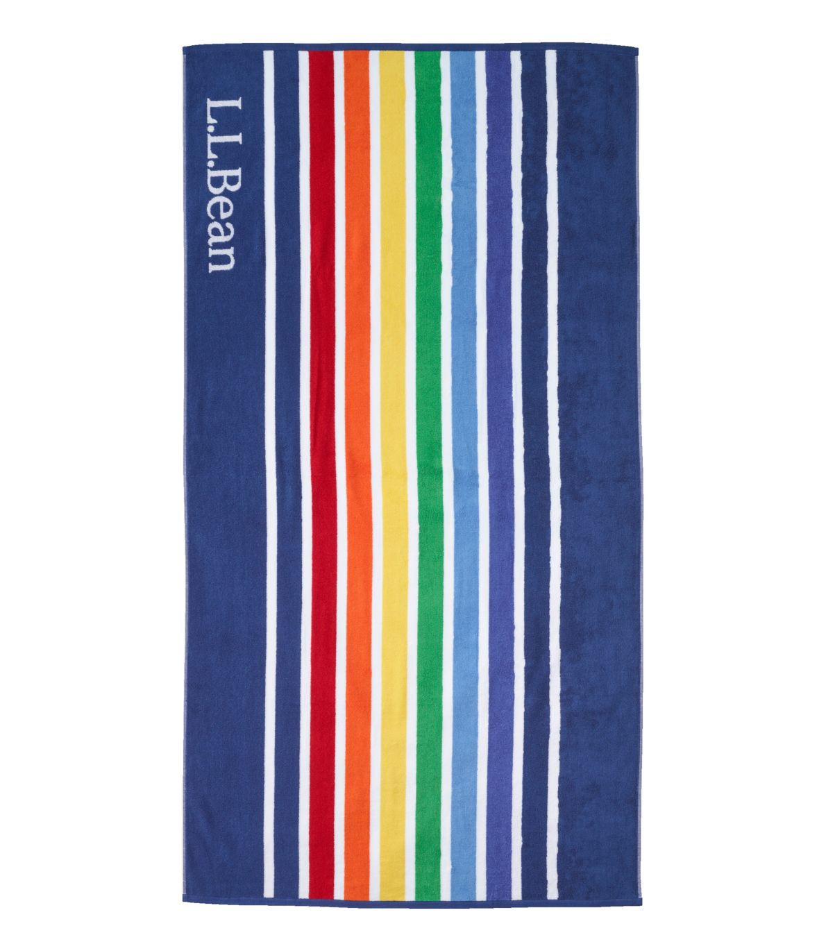 Seaside Beach Towel, Rainbow Stripe
