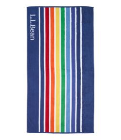 Seaside Beach Towel, Rainbow Stripe