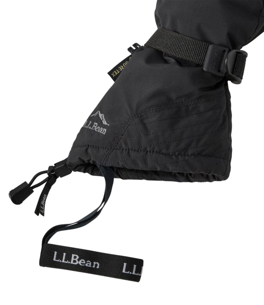 Women's L.L.Bean GORE-TEX PrimaLoft Ski Gloves, Black, small image number 2