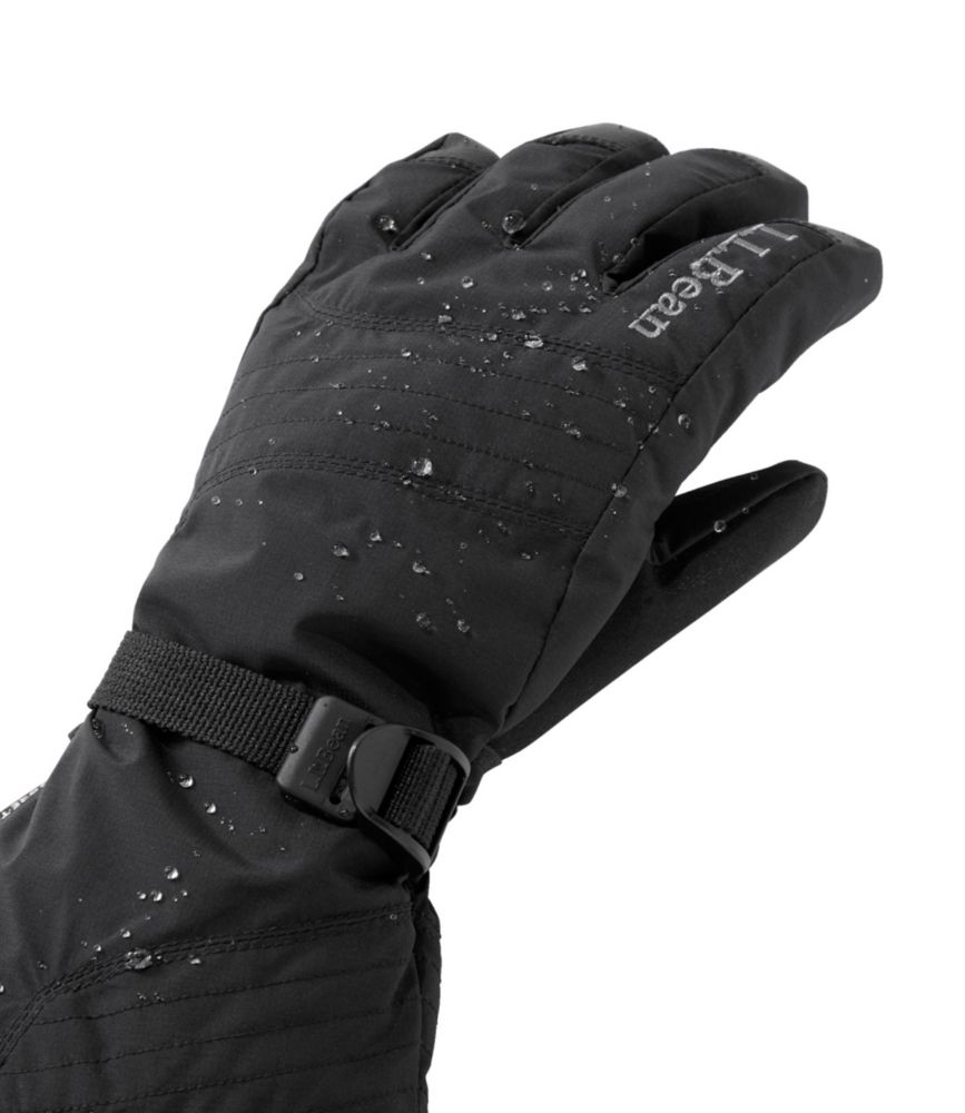 Women's L.L.Bean GORE-TEX PrimaLoft Ski Gloves, Pinewood Green, small image number 3