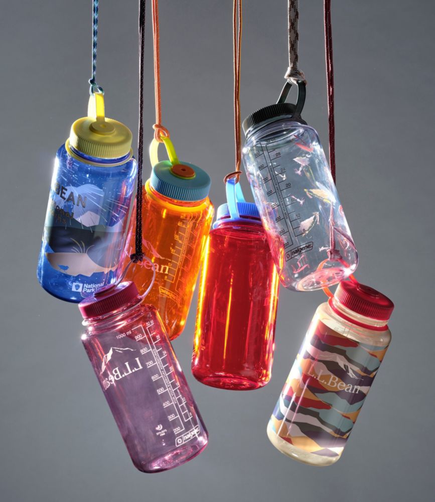 Nalgene Sustain Wide Mouth Water Bottle with L.L.Bean Print, 32 oz.