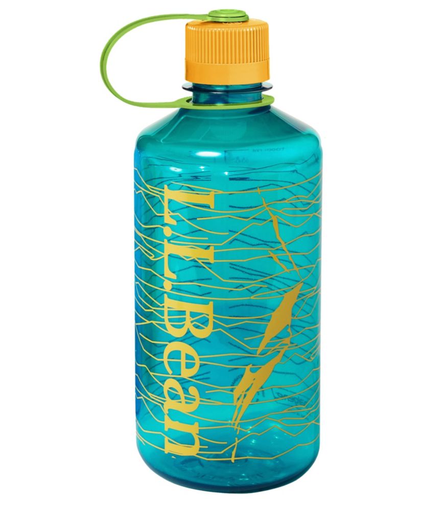 Nalgene Sustain Wide Mouth Water Bottle with L.L.Bean Logo, 32 oz. Blue, Copolyester