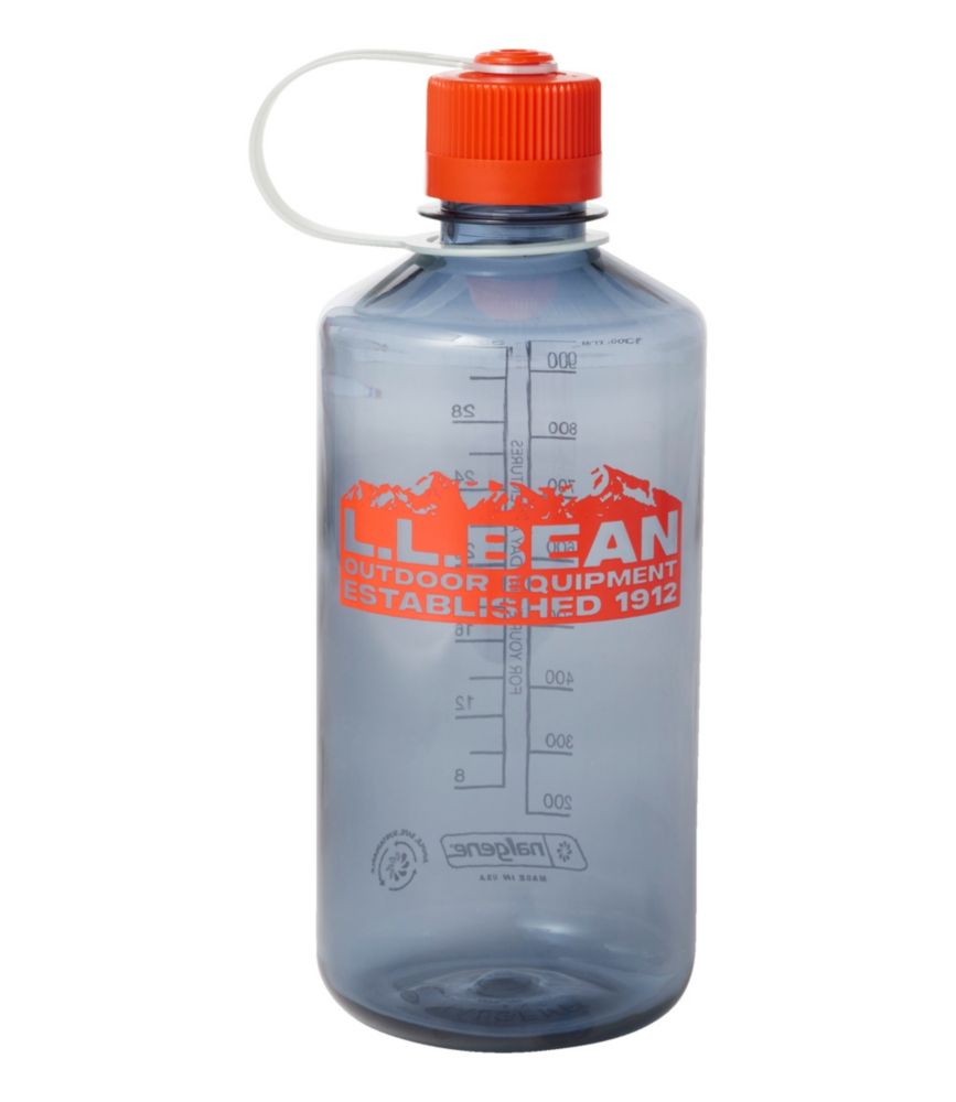 Nalgene Sustain Narrow Mouth Water Bottle with L.L.Bean Print, 32 oz., Charcoal/Outdoor Equipment, small image number 1